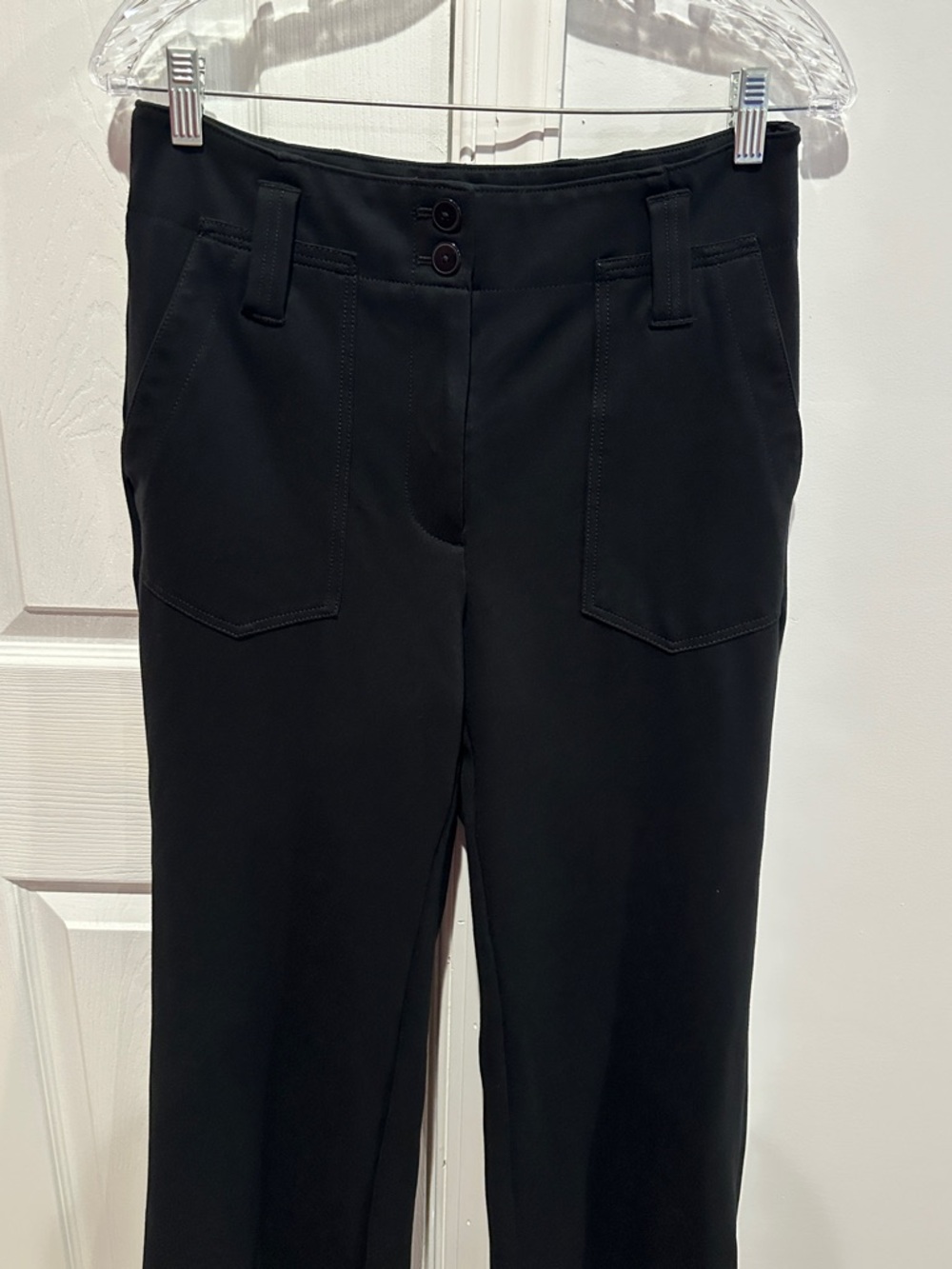 Maeve by Anthropologie The Naomi Ponte Wide Leg Flare Pants Size 10 - Picture 6 of 12
